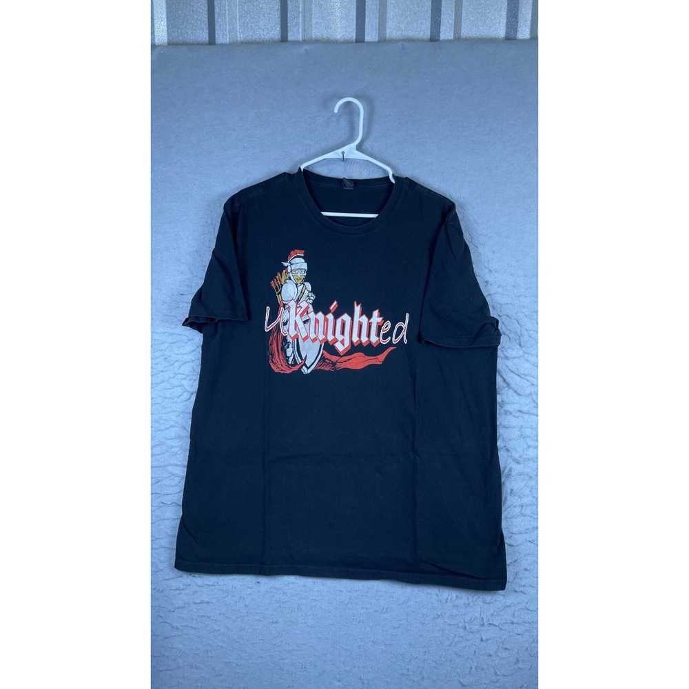 The Concert Tee Graphic T-Shirt Mens XL Black Excellent Knighted Quote Tee